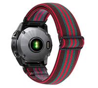 AISPORTS Compatible for Garmin Instinct 3 45mm/E 45mm Strap Nylon, 22mm Quick Fit Watch Strap Soft Stretch Braided Elastic Weave Nylon Solo Loop Replacement Strap for Garmin Instinct 2/1/Crossover