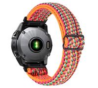 AISPORTS Compatible for Garmin Instinct 3 50mm/2X Solar Strap Nylon, 26mm Stretch Braided Elastic Weave Nylon Solo Loop Replacement Strap for Garmin D2 Mach 2 51mm/Mach 1 Pro/Bravo/Charlie/Delta PX