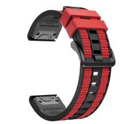 AISPORTS Compatible for Garmin Instinct E 45mm/3 45mm/2/1/Instinct Crossover Strap Silicone, 22mm Braided Weave Pattern Sport Wristband Bracelet Replacement Strap for Garmin Approach S70 47mm/S62/S60