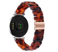 AISPORTS Compatible for Garmin Lily 2 Strap Resin for Women Men, 14mm Adjustable Solid Lightweight Crystal Resin Sport Wristband Metal Buckle Bracelet Replacement Strap for Garmin Lily 2 Smart Watch