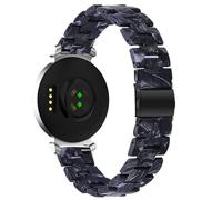AISPORTS Compatible for Garmin Lily 2 Strap Resin for Women Men, 14mm Adjustable Solid Lightweight Crystal Resin Sport Wristband Metal Buckle Bracelet Replacement Strap for Garmin Lily 2 Smart Watch