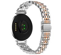 AISPORTS Compatible for Garmin Lily 2 Strap Stainless Steel for Women Men, 14mm Adjustable Solid Metal Buckle Clasp Bracelet Sport Wristband Replacement Strap for Garmin Lily 2 Smart Watch