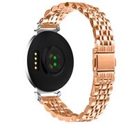 AISPORTS Compatible for Garmin Lily 2 Strap Stainless Steel for Women Men, 14mm Adjustable Solid Metal Buckle Clasp Bracelet Sport Wristband Replacement Strap for Garmin Lily 2 Smart Watch