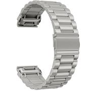AISPORTS Compatible for Garmin MARQ Commander/Adventurer/Athlete/Aviator/Captain/Driver/Golfer Strap Stainless Steel, 22mm Quick Fit Watch Strap Wristband Replacement Strap for Garmin Descent G2/G1