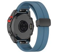 AISPORTS Compatible for Garmin Quatix 7/6/5 Strap Silicone, 22mm Quick Fit Watch Strap Sport Wristband Magnetic Clasp Replacement Strap for Garmin MARQ Adventurer/Athlete/Captain/Driver/Golfer/Aviator