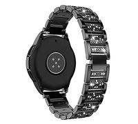 AISPORTS Compatible for Garmin Venu 2 Plus/Venu/Venu Sq 2/Venu Sq Strap, 20mm Bling Glitter Diamond Jewelry Metal Replacement Strap for Garmin Vivoactive 5/Forerunner 55/245/645/Approach S42/S40/S12