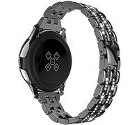 AISPORTS Compatible for Garmin Venu Sq 2/Venu 2 Plus/Venu/Venu Sq Strap, 20mm Slim Bling Glitter Diamonds Jewelry Wristband Replacement Strap for Garmin Forerunner 55/245/645/Vivomove 3/HR/Luxe/Sport