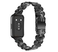 AISPORTS Compatible for Huawei Band 11/11 Pro Strap Resin for Women Men, Adjustable Solid Lightweight Crystal Resin Sport Wristband Metal Buckle Bracelet Replacement Strap for Huawei Band 11/11 Pro