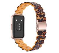 AISPORTS Compatible for Huawei Band 11/11 Pro Strap Resin for Women Men, Adjustable Solid Lightweight Crystal Resin Sport Wristband Metal Buckle Bracelet Replacement Strap for Huawei Band 11/11 Pro