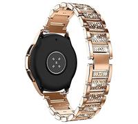 AISPORTS Compatible for Huawei Watch GT 3 Pro Ceramic 43mm Strap for Women, 20mm Quick Release Watch Strap Bling Glitter Diamond Jewelry Metal Wristband Replacement Band for Huawei GT3/GT2 42mm