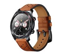 AISPORTS Compatible for Huawei Watch GT4 46mm/GT3 46mm/GT3 Pro Titanium Strap Leather, 22mm Soft Breathable Sport Wristband Bracelet Replacement Strap for Huawei Watch 4/4 Pro/3/3 Pro/Ultimate/Buds