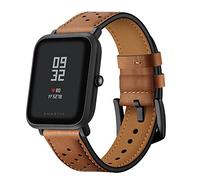 AISPORTS Compatible for Samsung Galaxy Watch 6/6 Classic/5/5 Pro/4/4 Classic Strap Leather, 20mm Soft Breathable Sport Wristband Bracelet Replacement Strap for Galaxy Watch 3 41mm/Active 2/Active/42mm