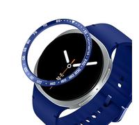 AISPORTS Compatible for Samsung Galaxy Watch 8 44mm Bezel Loop Adhesive Cover Scratch Resistant Protection Stainless Steel Metal Bezel Ring Dial Protective Case Cover for Samsung Galaxy Watch 8 44mm