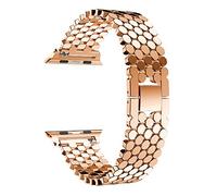 AISPORTS Compatible with Apple Watch Strap 49mm 45mm 44mm 42mm, Adjustable Stainless Steel Metal Clasp Bracelet Sport Wristband Replacement Strap for Apple Watch Ultra/iWatch Series 8/7/6/5/4/3/2/1/SE