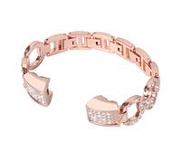 AISPORTS Compatible with Fitbit Alta Strap for Women, Fitbit Alta Strap Stainless Steel Bling Glitter Diamond Rhinestones Bracelet Wristband Replacement Strap for Fitbit Alta/Alta HR Fitness Tracker