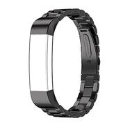 AISPORTS Compatible with Fitbit Alta Strap for Women Men, Fitbit Alta Strap Stainless Steel Metal Bracelet Solid Adjustable Sport Wristband Replacement Strap for Fitbit Alta/Alta HR Fitness Tracker