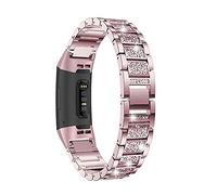 AISPORTS Compatible with Fitbit Charge 3/4 Strap for Women, Crystal Bling Glitter Diamond Jewelry Adjustable Sport Wristband Metal Bracelet Replacement Strap for Fitbit Charge 3/4 Fitness Tracker