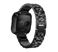 AISPORTS Compatible with Fitbit Versa 4/Sense 2 Strap for Women, Crystal Bling Glitter Diamonds Rhinestones Jewelry Metal Bracelet Sport Wristband Replacement Strap for Fitbit Versa 4/Sense 2