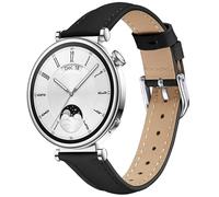 AISPORTS Compatible with Garmin Captain Marvel Strap Leather for Women Men, 18mm Quick Release Watch Strap Soft Breathable Leather Bracelet Sport Wristband Replacement Band for Garmin Vivoactive 4S