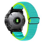 AISPORTS Compatible with Garmin D2 Mach 2 51mm/Mach 1 Pro/Bravo/Charlie/Delta PX Strap Nylon, 26mm Stretch Braided Elastic Weave Nylon Solo Loop Replacement Strap for Garmin Instinct 3 50mm/2X Solar