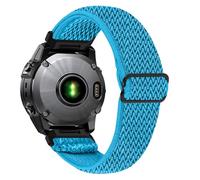 AISPORTS Compatible with Garmin Descent MK1/MK2/MK2i/Mk3i 51mm Strap Nylon, 26mm Soft Stretch Braided Elastic Weave Nylon Solo Loop Replacement Strap for Garmin Quatix 8 51mm/7X Solar/6X Solar/3