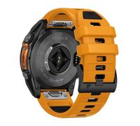 AISPORTS Compatible with Garmin Fenix 8 47mm/E 47mm/7/7 Pro/6/6 Pro/5/5 Plus Strap Silicone, 22mm Quick Fit Watch Strap Wristband Replacement Strap for Garmin Instinct 2/Instinct/Instinct Crossover