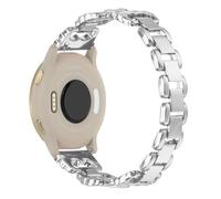 AISPORTS Compatible with Garmin Forerunner 265S/255S Strap for Women, 18mm Crystal Bling Glitter Diamonds Rhinestones Jewelry Metal Bracelet Wristband Replacement Strap for Garmin Rey/Captain Marvel