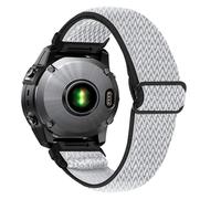 AISPORTS Compatible with Garmin Quatix 8 51mm/7X Solar/6X Solar/3 Strap Nylon, 26mm Soft Stretch Braided Elastic Weave Nylon Solo Loop Replacement Strap for Garmin Descent MK1/MK2/MK2i/Mk3i 51mm