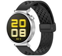 AISPORTS Compatible with Garmin Venu 3S/2S Strap Silicone, 18mm Quick Release Watch Strap Soft Flexible Breathable Silicone Sport Wristband Bracelet Replacement Strap for Garmin Rey/Captain Marvel