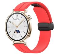 AISPORTS Compatible with Garmin Vivomove 3S Strap Silicone, 18mm Soft Flexible Breathable Silicone Sport Wristband Magnetic Buckle Clasp Bracelet Replacement Strap for Garmin Vivoactive 4S/Venu 3S/2S