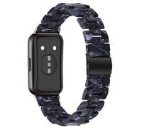 AISPORTS Compatible with Huawei Band 11/11 Pro Strap Resin for Women Men, Adjustable Solid Lightweight Crystal Resin Sport Wristband Metal Buckle Bracelet Replacement Strap for Huawei Band 11/11 Pro