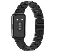 AISPORTS Compatible with Huawei Band 11/11 Pro Strap Resin for Women Men, Adjustable Solid Lightweight Crystal Resin Sport Wristband Metal Buckle Bracelet Replacement Strap for Huawei Band 11/11 Pro