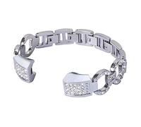 AISPORTS Fitbit Alta Compatible Stainless Steel Strap - Bling Glitter Diamond Rhinestones Bracelet Wristband for Women - Alta HR Fitness Tracker