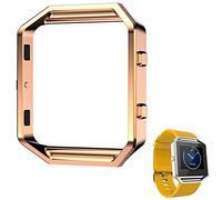 AISPORTS Fitbit Blaze Frame Stainless Steel Metal Watch Frame Holder Shell Replacement Housing Protective Case Cover for Fitbit Blaze Smart Watch