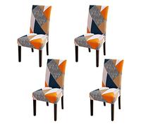 Aisprts Dining Room Chair Covers Slipcovers Set of 4 or 6, Stretch Removable Washable Dining Chair Protector Decoration Cover Seat Slipcover for Hotel,Ceremony,Banquet,Kitchen,Restaurant,Home
