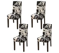 Aisprts Dining Room Chair Covers Slipcovers Set of 4 or 6, Stretch Removable Washable Dining Chair Protector Decoration Cover Seat Slipcover for Hotel,Ceremony,Banquet,Kitchen,Restaurant,Home