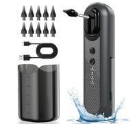 Aisslro Adults Ear Wax Removal Kit - Electric Ear Cleaner with 4 Pressure Modes & 10 Reusable Tips, Safe & Water-Resistant Ear Flushing, USB Rechargeable Ear Cleaning Tool for Family Use