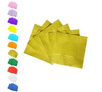 Aisszhao 33cm Gold Paper Napkins Party,20PCS Serviettes Solid Colour for Party,2 Ply Beverage Luncheon Decorative Soft Dinner Napkin Cocktail Bar,Restaurant, (AZ-A-ZHIJIN)