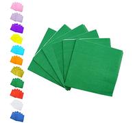 Aisszhao 33cm Green Paper Napkins,20PCS Serviettes Napkins Solid Colour for Party,2 Ply Beverage Luncheon Decorative Soft Dinner Napkin Cocktail Bar,Restaurant (AZ-A-ZHIJIN)