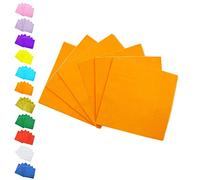 Aisszhao 33cm Orange Serviettes Napkins, 20Pcs Party Disposable Paper 2Ply, Soft Solid Colour Dinner Napkin Cocktail Beverage Luncheon Decorative , Bar, Restaurant