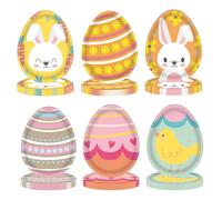Aisszhao 60P Easter Paper Plates Egg-Shaped Plates Chick Bunny Plate for Kids Game Party,Disposable Paper PlateEaster Egg PaperPlates Dinner,Easter PlateDinnerware for Boy Girl EasterTableware Décor