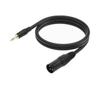 Aisuoka 3.5mm to XLR Cable Adapter Balanced 1/8 Inch Mini Jack TRS Stereo to 3Pin XLR Male Microphone Audio Cable 100cm