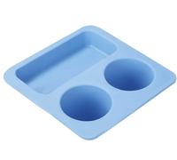 AISVAN Top Cup Holder Tray Accessory for Bogg Bag X-Large - Fit for Stanley Cup -ASB Material Water-Resistant - Women Phone Holder for Bogg Bag - Divider (Grey) (Blue)