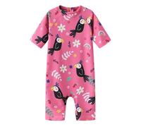 Aisyee Baby Girl Swimsuit Short Sleeve Swimming Costume Baby Girls One Piece Rash Guard Swimwear 18-24 Months