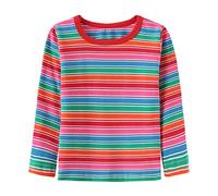 Aisyee Boys Rainbow Striped t Shirt Kids Girls Halloween top 4-5 Years