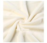 AITAF Cream Shaggy Faux Fur Fabric, 5mm Pile, Polyester/Acrylic, Solid, 50x160cm/50x50cm