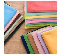 AITAF Faux Fur Fabric, Velvet, Short Pile, Solid, Blue, 50x50cm, 40 Colours