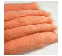 AITAF Faux Fur Long Pile 5cm Shaggy Fluffy Faux Fur Fabric Decorative Orange Solid Fabric For Craft, Sewing, Cosplay, Costume, Decorations, Gnomes, 25*170cm