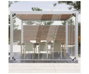 AITAF Outdoor Transparent Tarpaulin Gazebo Pergola Window Windproof Awning Garden Plants Waterproof Canvas Rainproof Cloth Plant Cover Chicken Coop Camping (Size : 2x3m), BHNJ152NJ