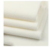 AITAF Polar Fleece Fabric, 160cm Width, Anti-Pill, Plain, Solid, Cream, Polyester/100%, 50x160cm, 27 Colors